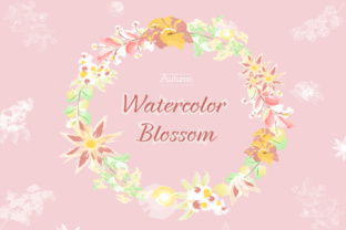 Watercolor Blossom Autumn Illustrations Review