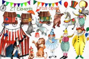 Watercolor Circus Clipart Clown Review