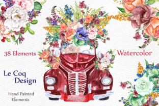 Watercolor Floral Clip Art & Illustrations Review