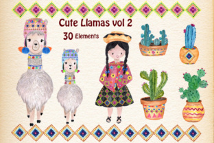 Watercolor Llama & Succulent Illustrations Review
