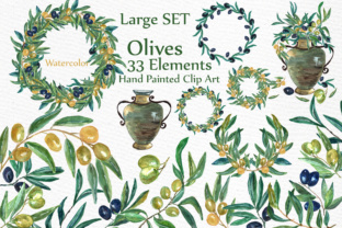 Watercolor Olive Clip Art Set: A Designer Review