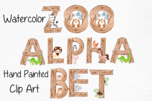 Watercolor Zoo Animal Alphabet Clipart Review